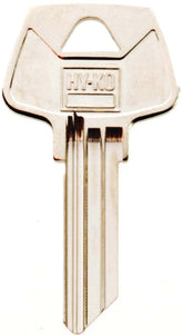 Hy-Ko 11010S32 Key Blank, Brass, Nickel, For: Sargent Cabinet, House Locks and Padlocks
